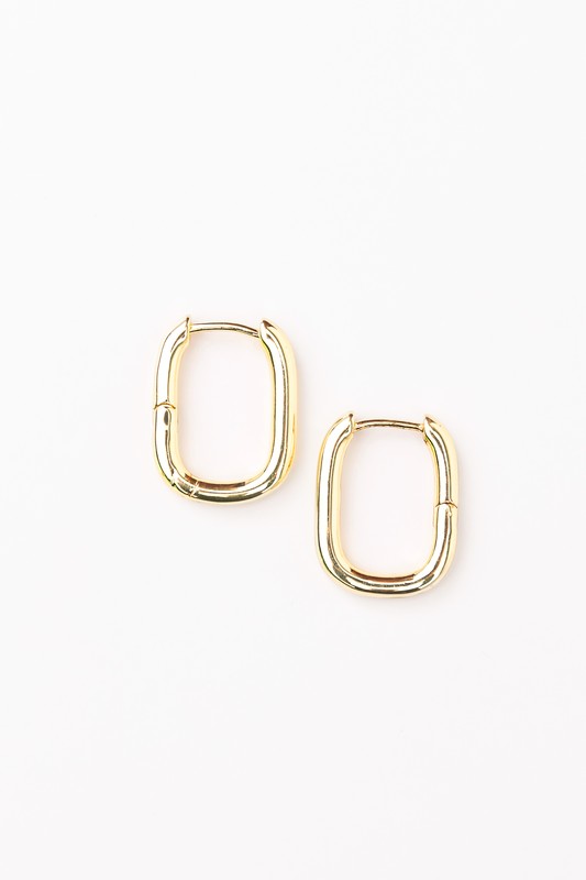 14K STAINLESS STEEL EVERYDAY HUGGIE EARRINGS