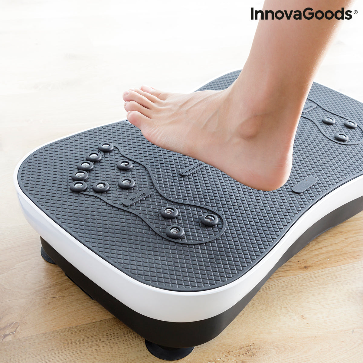 Vibration Training Plate with Accessories and Exercise Guide Vybeform