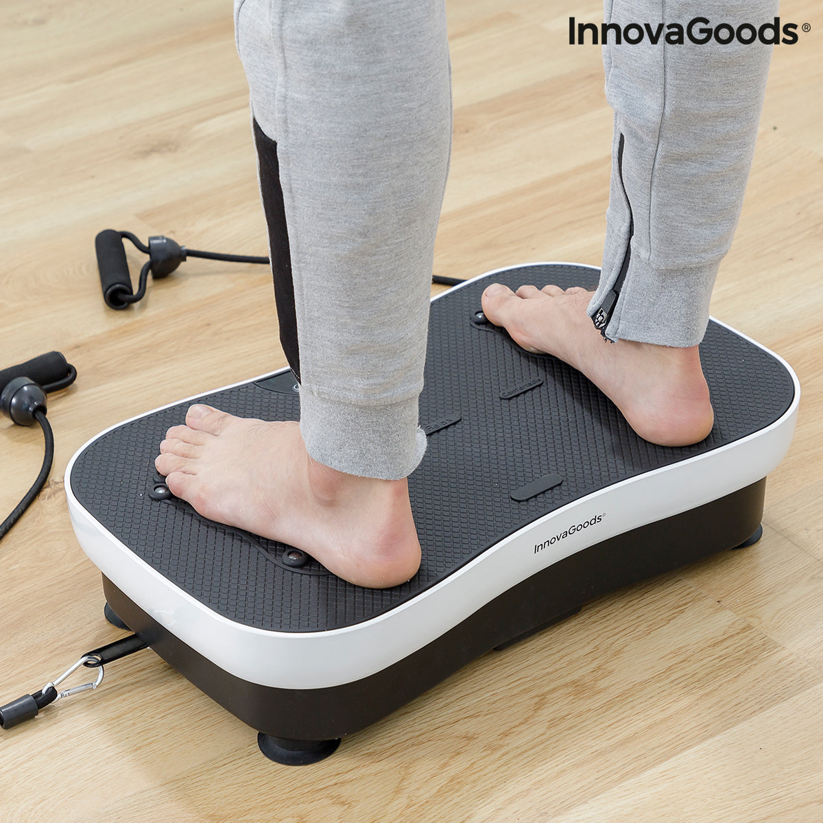 Vibration Training Plate with Accessories and Exercise Guide Vybeform