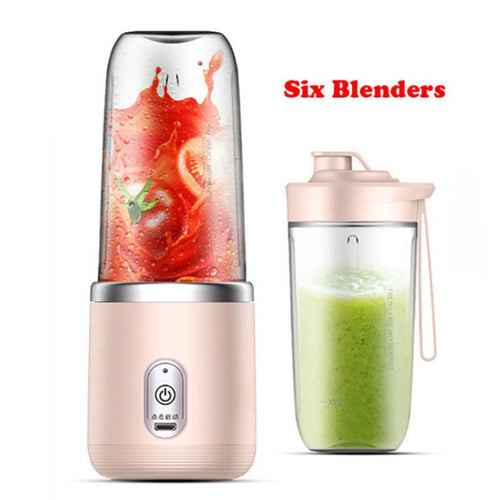 πͺ Power Her Blender β 6-Blade Portable Juice Mixer (400ml)