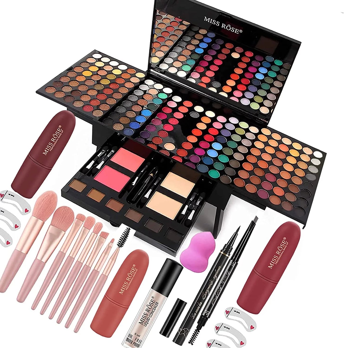 190 Colors Makeup Kit,Professional Makeup Kits for Women Full Kit,All