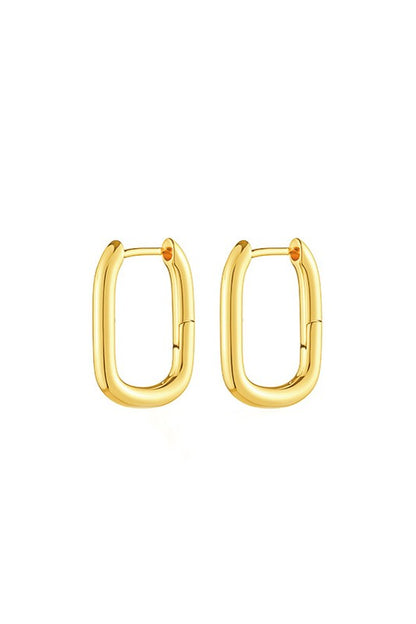 14K STAINLESS STEEL EVERYDAY HUGGIE EARRINGS