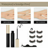3Pairs Magnetic Liquid Eyeliner with False Eyelashes With Tweezers Set