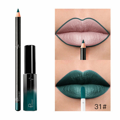 36 Color Matte Lip Gloss Lip Liner Matte Matte Lip Glaze Lipstick Pencil