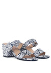Doodle Animal Print Block Heel Sandals