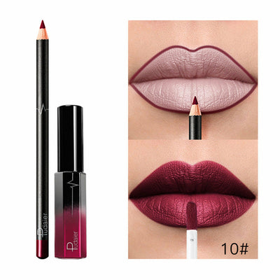 36 Color Matte Lip Gloss Lip Liner Matte Matte Lip Glaze Lipstick Pencil