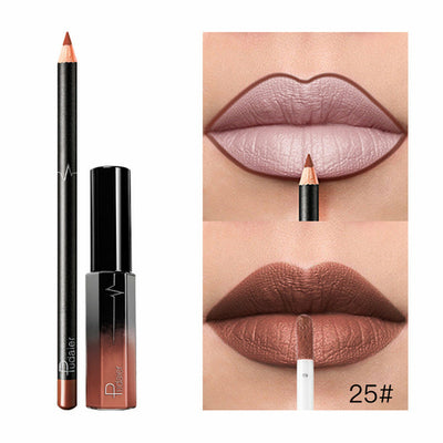 36 Color Matte Lip Gloss Lip Liner Matte Matte Lip Glaze Lipstick Pencil