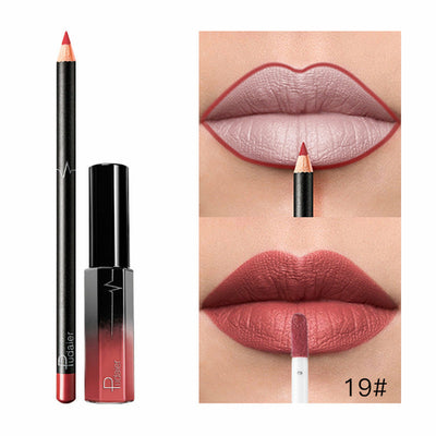 36 Color Matte Lip Gloss Lip Liner Matte Matte Lip Glaze Lipstick Pencil