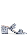 Doodle Animal Print Block Heel Sandals