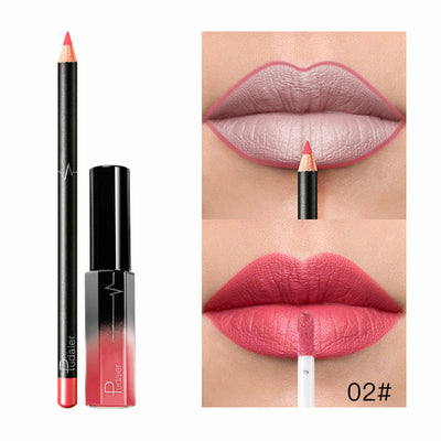36 Color Matte Lip Gloss Lip Liner Matte Matte Lip Glaze Lipstick Pencil