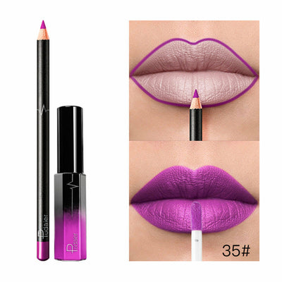 36 Color Matte Lip Gloss Lip Liner Matte Matte Lip Glaze Lipstick Pencil