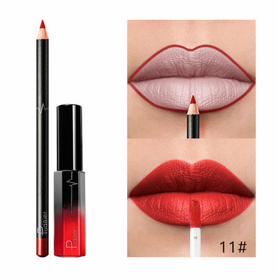 36 Color Matte Lip Gloss Lip Liner Matte Matte Lip Glaze Lipstick Pencil