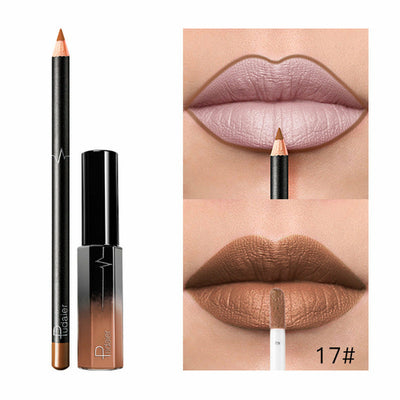 36 Color Matte Lip Gloss Lip Liner Matte Matte Lip Glaze Lipstick Pencil