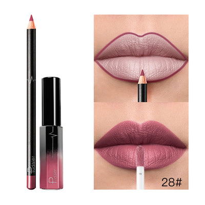 36 Color Matte Lip Gloss Lip Liner Matte Matte Lip Glaze Lipstick Pencil