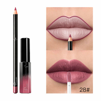 36 Color Matte Lip Gloss Lip Liner Matte Matte Lip Glaze Lipstick Pencil