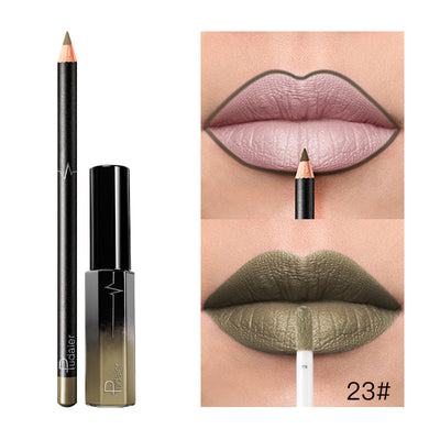 36 Color Matte Lip Gloss Lip Liner Matte Matte Lip Glaze Lipstick Pencil