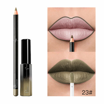 36 Color Matte Lip Gloss Lip Liner Matte Matte Lip Glaze Lipstick Pencil