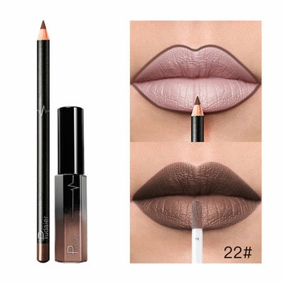 36 Color Matte Lip Gloss Lip Liner Matte Matte Lip Glaze Lipstick Pencil