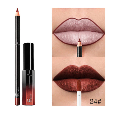 36 Color Matte Lip Gloss Lip Liner Matte Matte Lip Glaze Lipstick Pencil