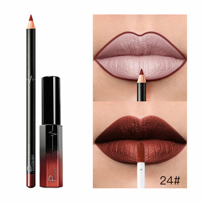 36 Color Matte Lip Gloss Lip Liner Matte Matte Lip Glaze Lipstick Pencil