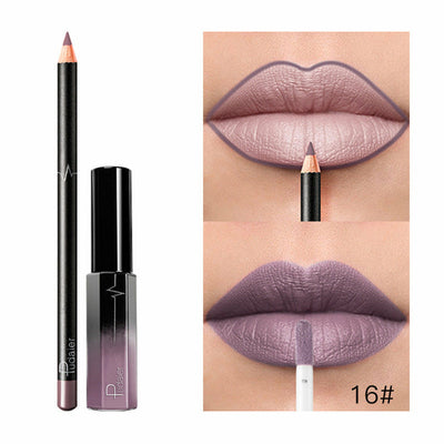 36 Color Matte Lip Gloss Lip Liner Matte Matte Lip Glaze Lipstick Pencil