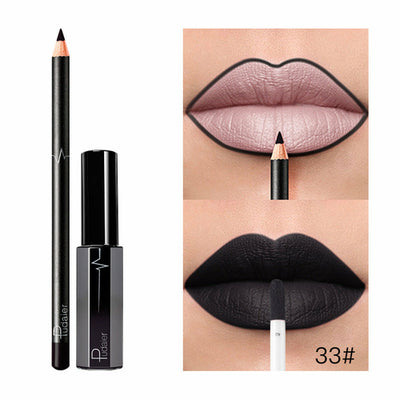 36 Color Matte Lip Gloss Lip Liner Matte Matte Lip Glaze Lipstick Pencil