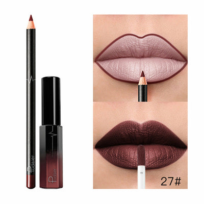 36 Color Matte Lip Gloss Lip Liner Matte Matte Lip Glaze Lipstick Pencil