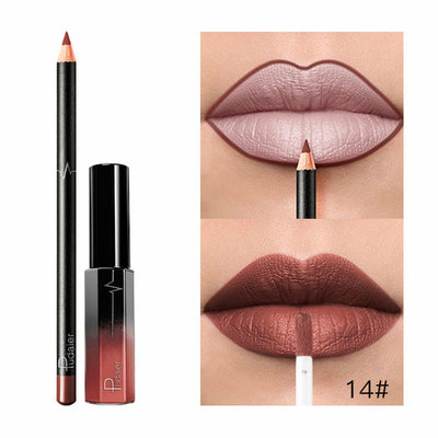 36 Color Matte Lip Gloss Lip Liner Matte Matte Lip Glaze Lipstick Pencil