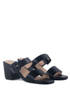 Doodle Animal Print Block Heel Sandals