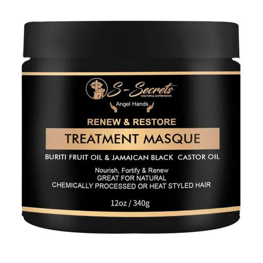 🌺 Renew & Restore Hair Masque with Buriti Fruit Oil + Jamaican Black Castor Oil