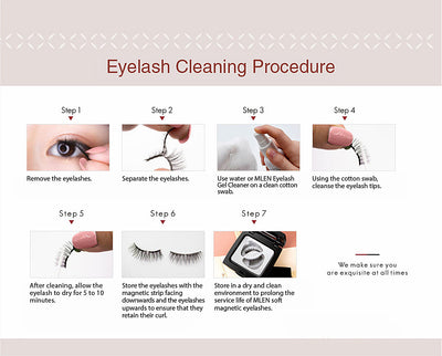 MLEN Soft Magnetic Eyelash Extensions - Japanese Natural Comic Style